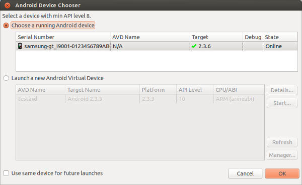 android-device-chooser