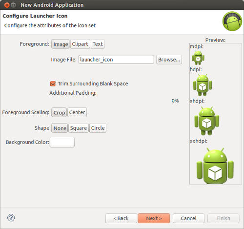 new-android-application-configure-launcher-icon