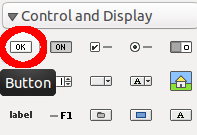 Toolbar with selected button