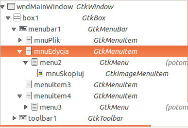 Widget tree - mnuEdit 2